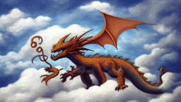 dragon in a big cloud