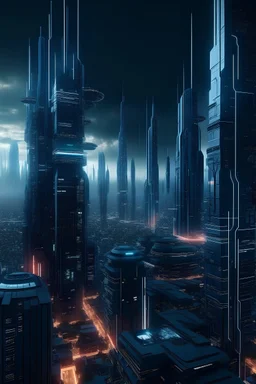 cidade futurista dominada por a.i