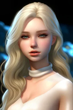 beautiful, ethereal blond avatar