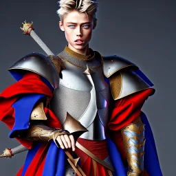 Lucky blue Smith in royal medieval prince outfit