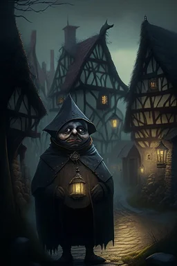 mayor of small dark medival village