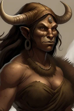 minotaur woman inuit brown