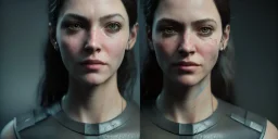 portrait,beautiful The Callisto Protocol game, post-apocalyptic in a cyberpunk city, realistic, intriacte detail, sci-fi fantasy style, volumetric lighting, particales,highly detailed,cinamatic, deep