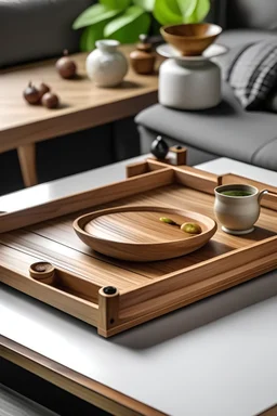 wooden serving tray