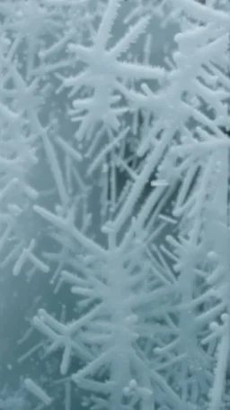 frost formed over glass