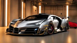 Bugatti Centodieci MANSORY Fused with Lamborghini Veneno, Super Detailed, desktop wallpaper, 4K