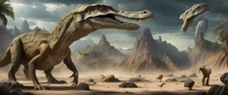 earth millions of years ago , with dinosaures and Draco reptilians