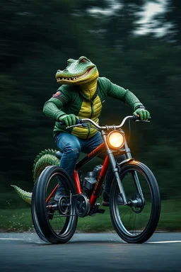 really fast crocodile biker master