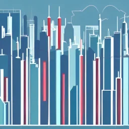 candlestick pattern cityscape