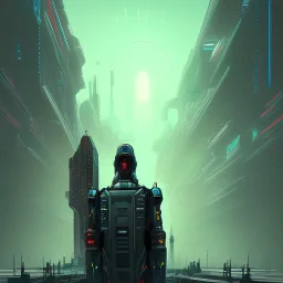 Futuristic, cyberpunk, Friedrich Nietzsche,Comic style