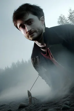 Daniel Radcliffe, fog, smoke, octane render, render, 4k, vray, 3dmax, realistic