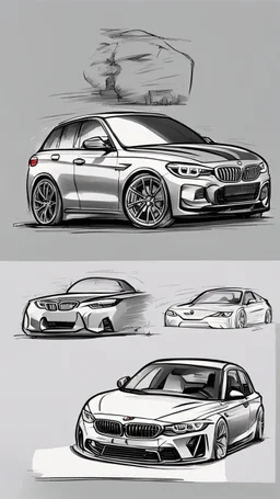 нарисуй счастливого владельца бмв