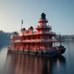 Sternwheeler steamboat