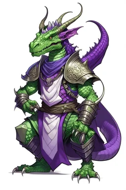 purple and green pearlescent dragonborn dnd