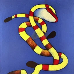 Putin snake by joan miro