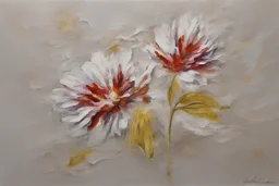 Acrylic impasto, flower