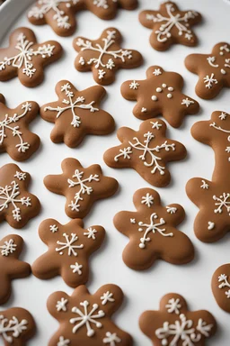 A rack of gingerbread cookies