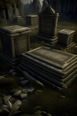 The Eastern cultivation death interface with tattered tombstones.