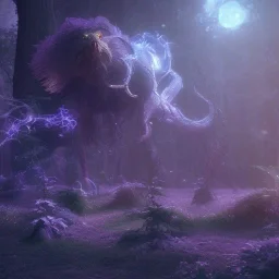 magical creature in a mysterious cosmic backdrop, celestial ambience, soft lighting, unreal engine 5 volumetric lighting, intricate details, realistic style, 8k resolution