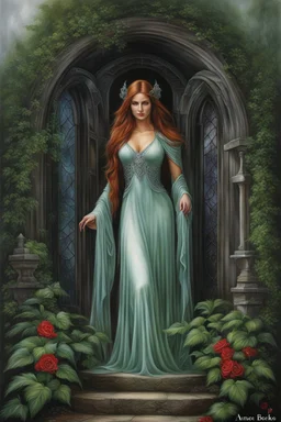 belittled dreams. horror setting. painted by Anne Stokes