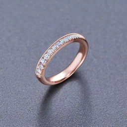 delicate thin ring with diamond dust, twisted band, rose gold, thin ring