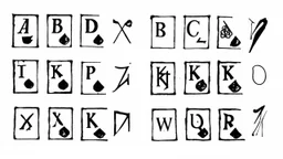 these symbols in old ink on degraded paper