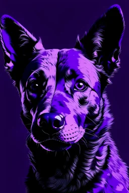 purple dog