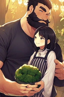 man with beard, handsome and happy, holding a Beautiful woman with black hair. Romantic and in love