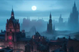 +Gothic Metropolis + BioShock+Dishonored+Bloodborne +trieste+Edinburgh+Chicago+victorian London+decòpunk Skyscraper+ +steampunk+biopunk+alphonse mucha, greg rutkowski, matte painting, cryengine, hyper detailed, felix kelly, fantasy art, seb mckinnon