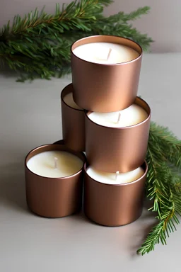 packaging for candles. feeling of warm and calm, feel of christmas tree