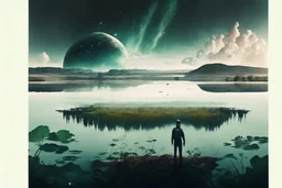 epic, cosmos, persons, big epic lake, planet, vegetation, movie poster