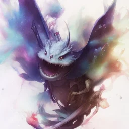 photorealistic pokemon, watercolor illustration by <agnes cecile> <Yoji Shinkawa>, natural tones, ornate and intricate detail , soft smooth lighting, soft pastel colors,