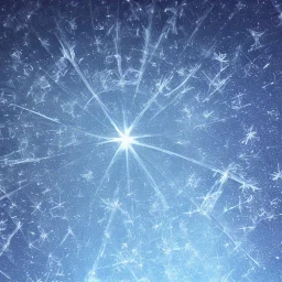 celestial, reflection, ice crystals