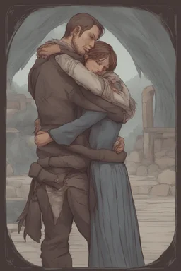 Dnd style, hug from behind