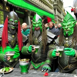 Klingons Celebrating St. Patrick's Day