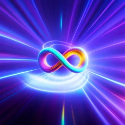 infinity symbol brightly coloured ∞ moving at warp speed, colours from infinity flowing through image with speed, DSLR with a 80mm lens, set to f/16 and a slow shutter speed of 1/15s, striking, neon, chiaroscuro, dramatic, captivating, powerful, fantasy, beautiful, octane render, 16k post-production, artstation: award-winning: atmospheric: commanding: fantastical: clarity: ultra quality: striking: brilliance: stunning colors: amazing depth; lens: f/11, 35mm