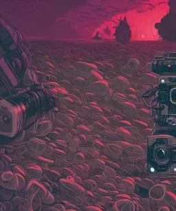 Camera., concept art, hyper detailed, asaf hanuka, dan mumford, kilian eng, post-apocalyptic, oil on canvas