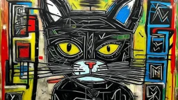 Basquiyat style cat