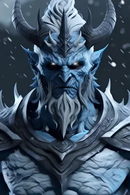 Dark based God of ice (realistic)