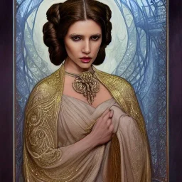 Princess leia goddess, perfect face, fantasy, beautiful face, gorgeous, intricate, dramatic lighting, emotionally evoking symbolic metaphor, highly detailed, photorealistic, artstation, concept art, smooth, sharp focus, art by albert aublet and krenz cushart, tomasz alen kopera, peter mohrbacher, and alphonse mucha, sharp focus, emitting diodes, smoke, artillery, sparks, racks, system unit, motherboard, by pascal blanche rutkowski repin artstation hyperrealism painting concept art