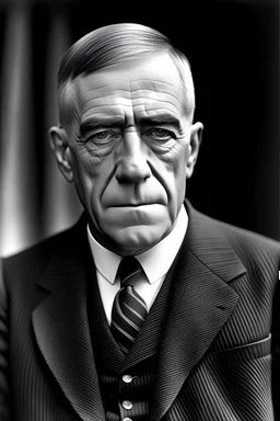 President Woodrow Wilson segregated into 5 body parts drawn and quartered