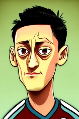 Mesut Ozil Former soccer player r cartoon 2d