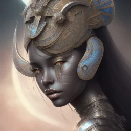 sango fantasy, fantasy magic, intricate, sharp focus, illustration, highly detailed, digital painting, concept art, matte, masterpiece head sexy African beauty black hair space lady silver tiger head Egyptian princess pyramid