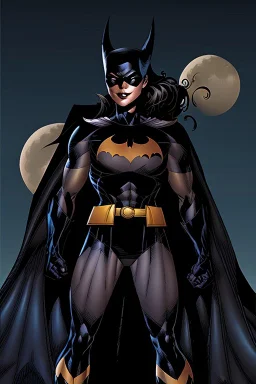 batgirl under a moonlight jim lee style