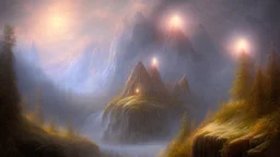 angels over the misty mountains