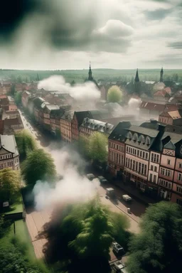 germany after weed legalization, german city, dust from smoking weed