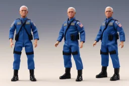  Mike Pence as G.I. Joe toy Doll figure With a pistol space force Commander Blue fabric uniform, black Moonboot in a clear package hangtag