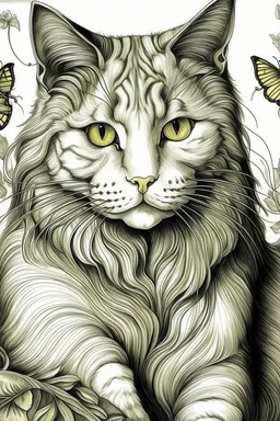 Portrait of a cat by Van Gogh