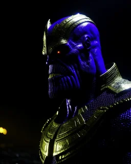 Thanos, cinematic, dark scene,realitic