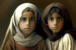 A young girl and boy from the time of Muhammad